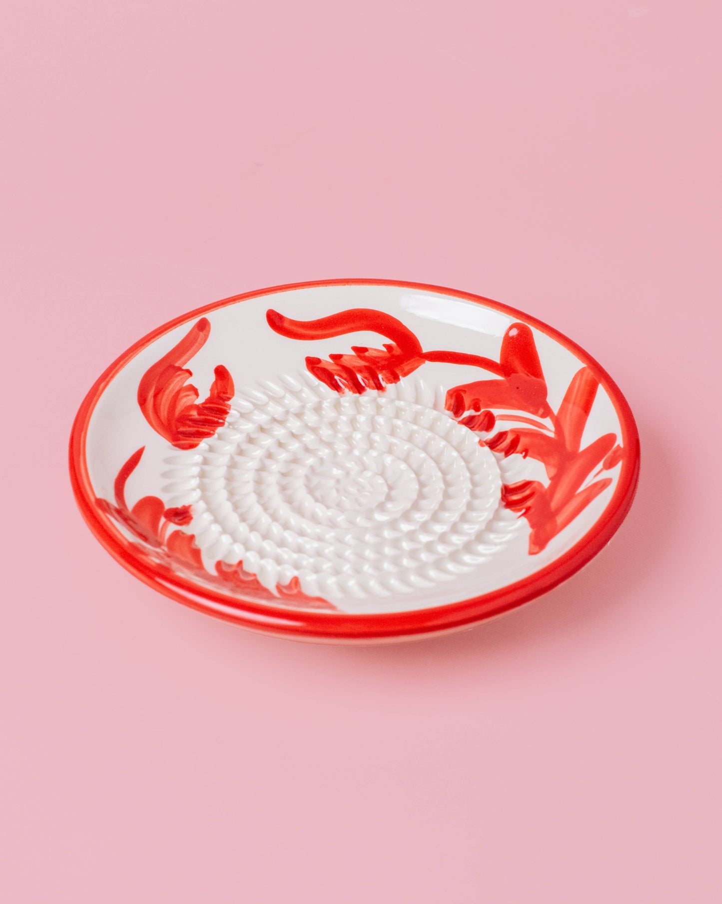 Small Garlic Grater Ceramic Plate - Sevilla