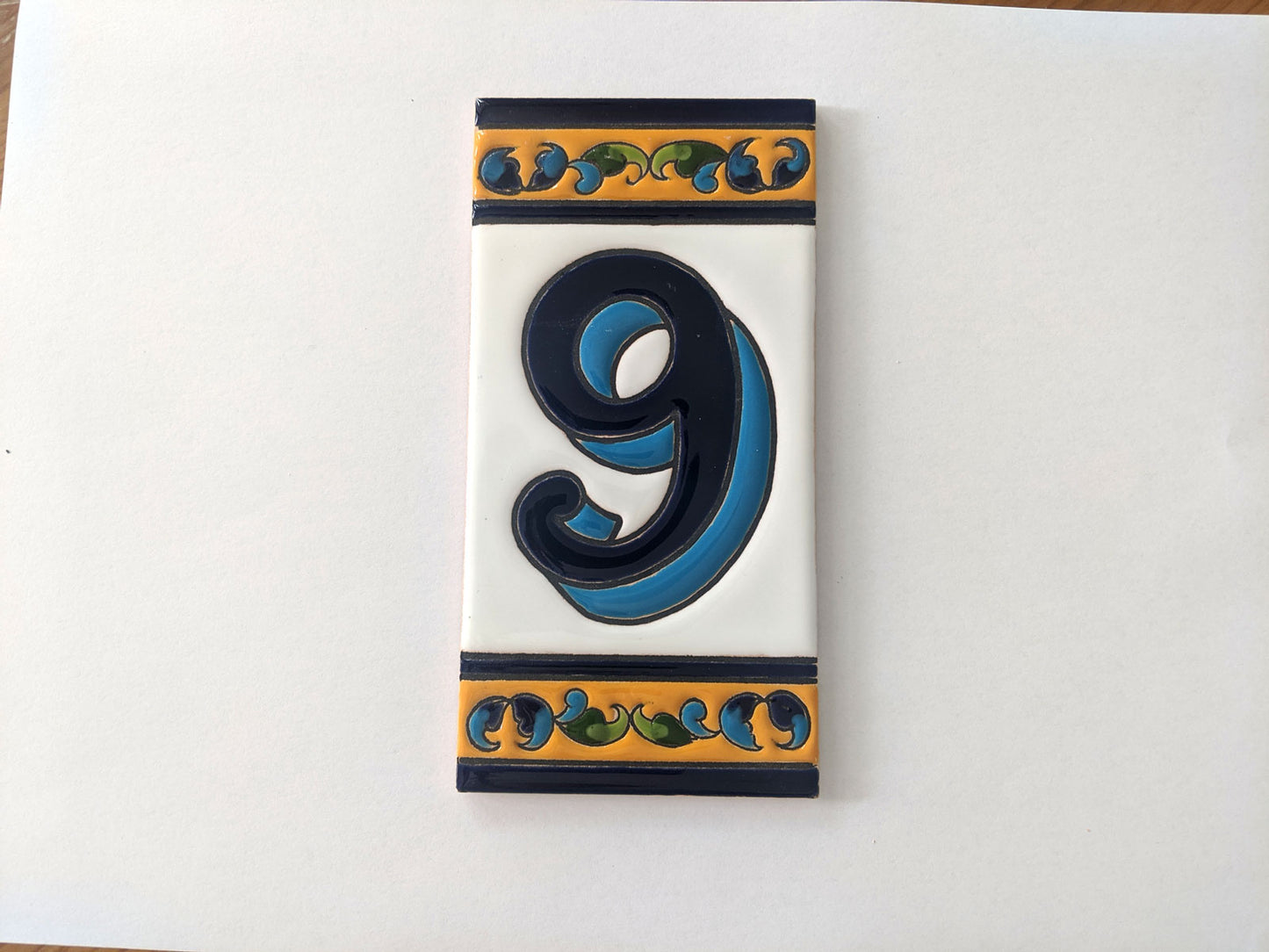 Ceramic Number Tile 15cm