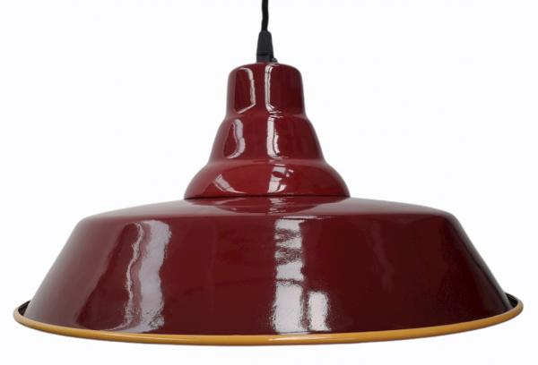 Enamelled Industrial Pendant Light