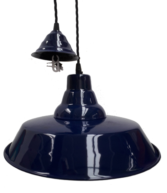 Enamelled Industrial Pendant Light
