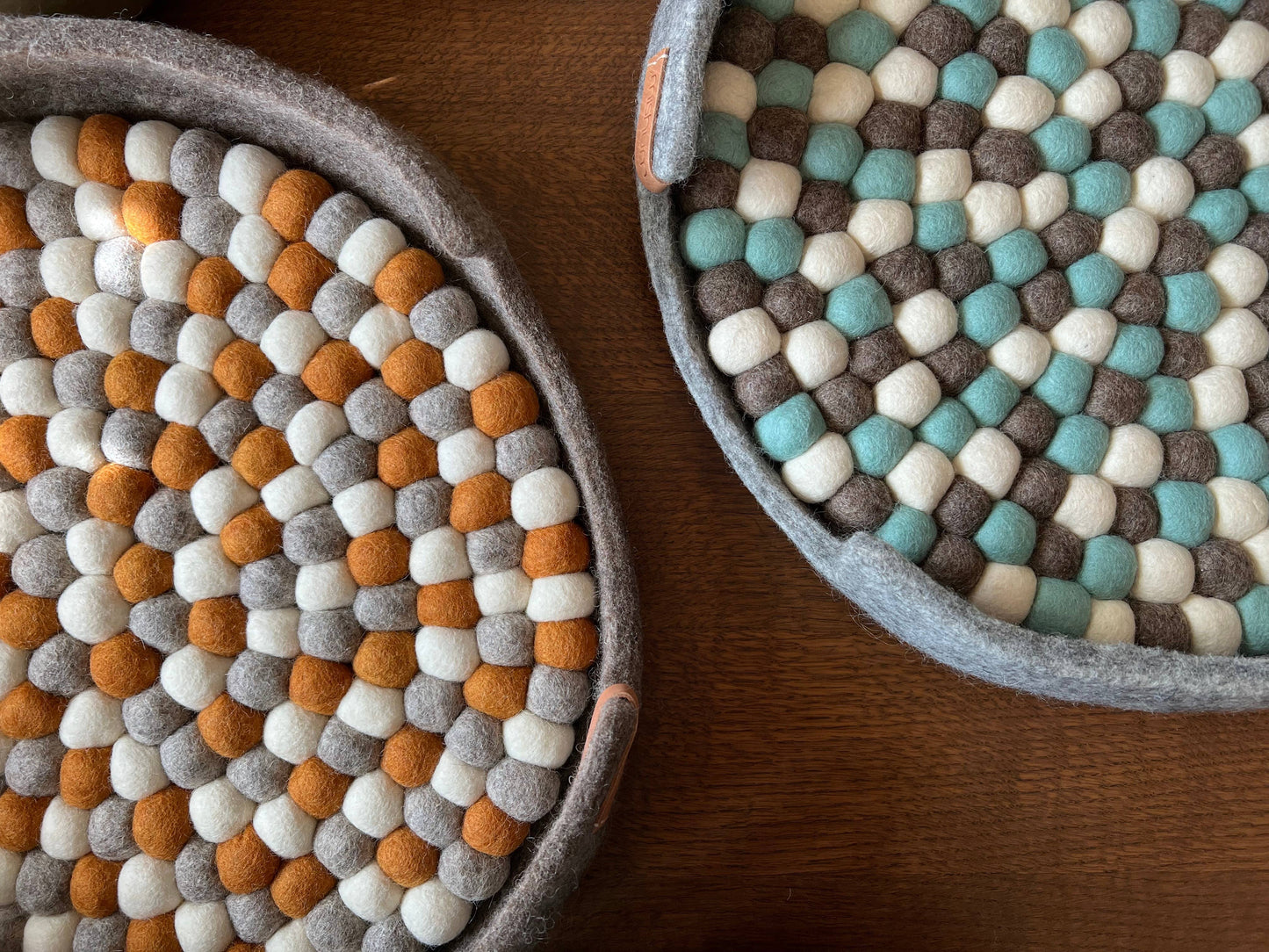 Pet Bed Basket Felt Wool