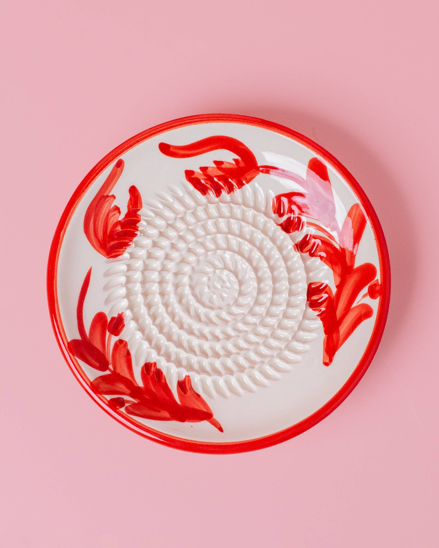 Small Garlic Grater Ceramic Plate - Sevilla