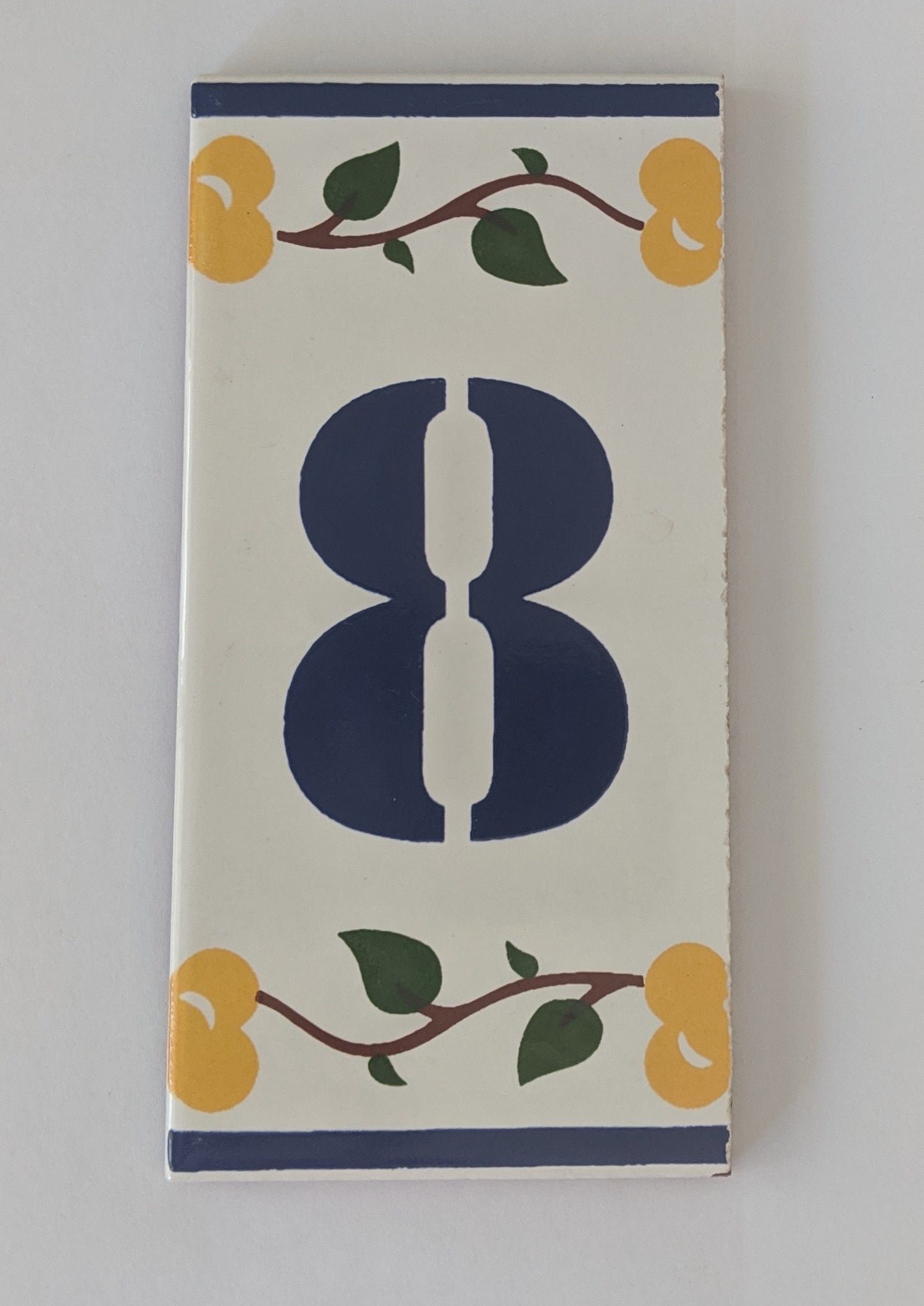 Ceramic Number Tiles "Luso"