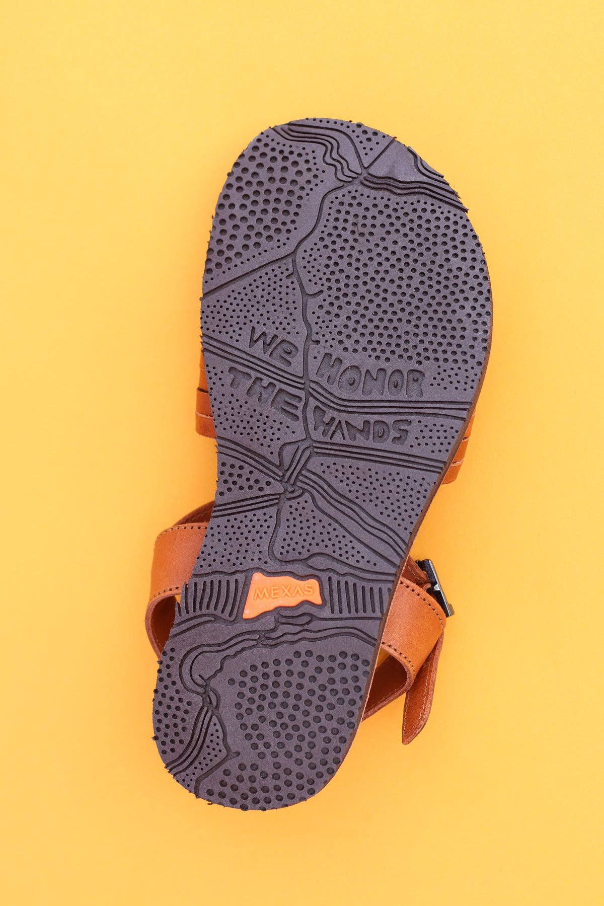 Azteca Ancho Camel Barefoot Leather Sandals