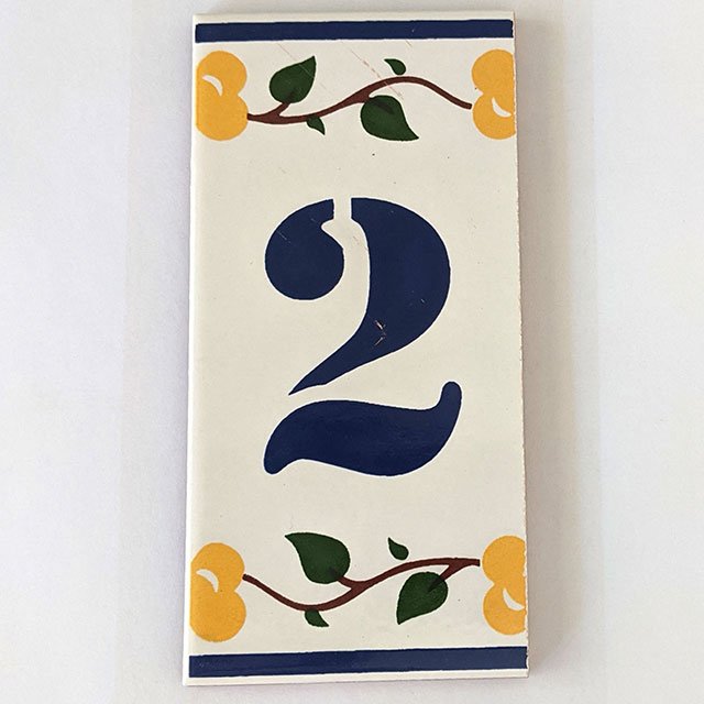 Ceramic Number Tiles "Luso" | Iberica - Pretty things from Portugal