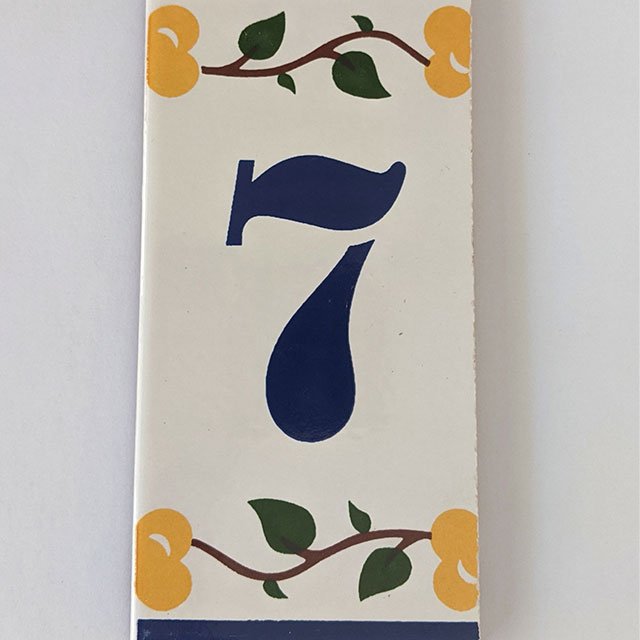 Ceramic Number Tiles "Luso" | Iberica - Pretty things from Portugal