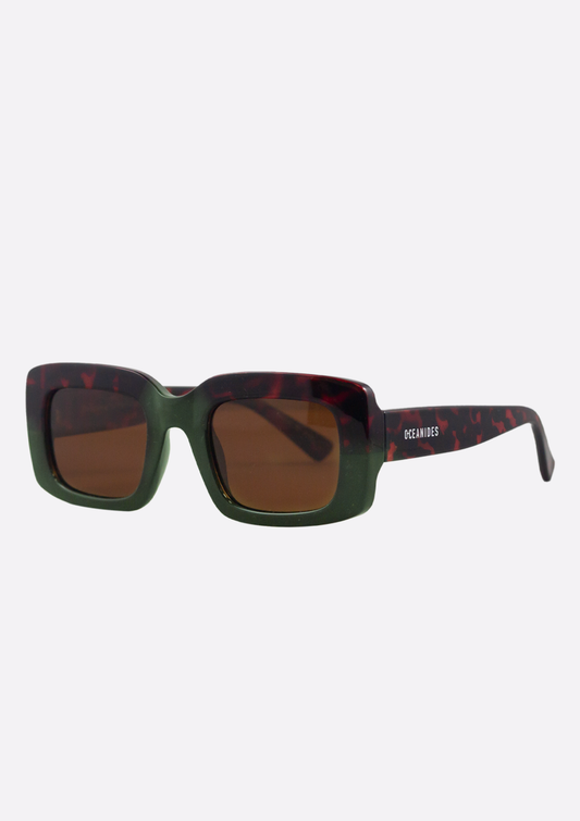 Sunglasses (Polarized) - Ida Tortoise Green Brown
