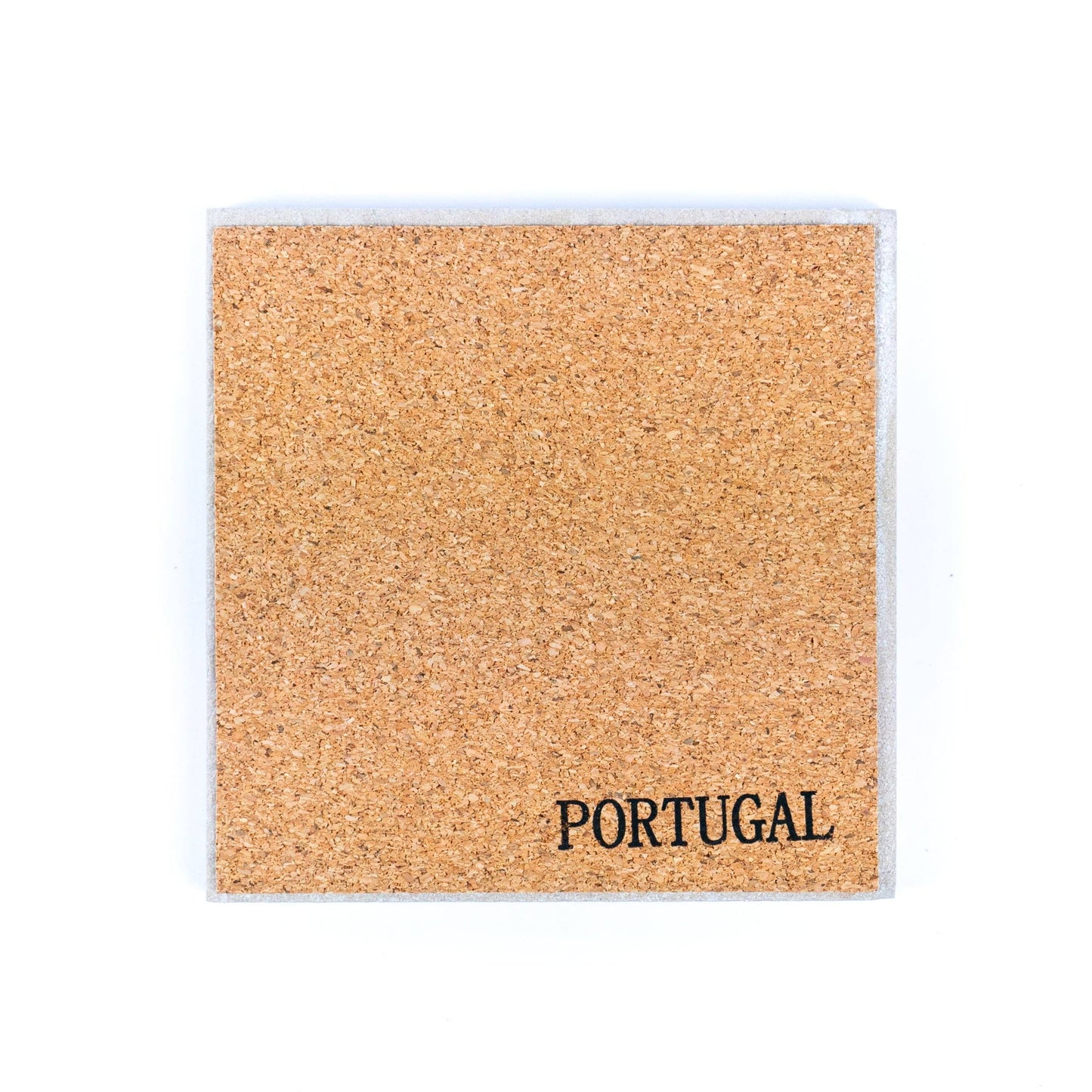 Tile-Inspired Ceramic & Cork Coasters - Set of 6