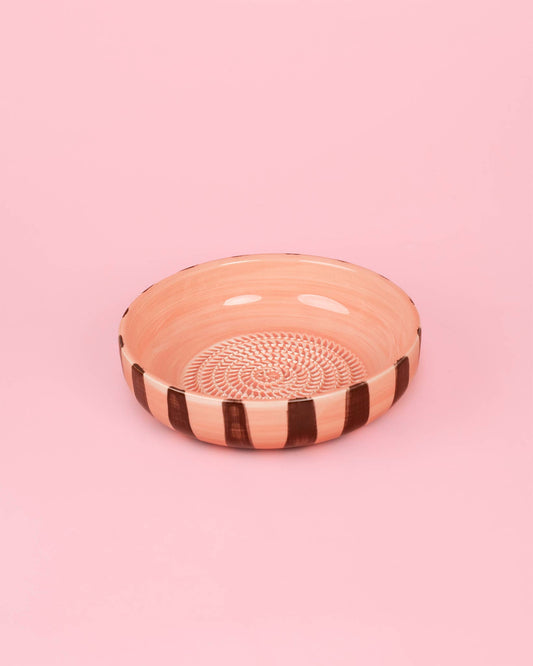 Large Pottery Grater Plate – Chocolate NEW