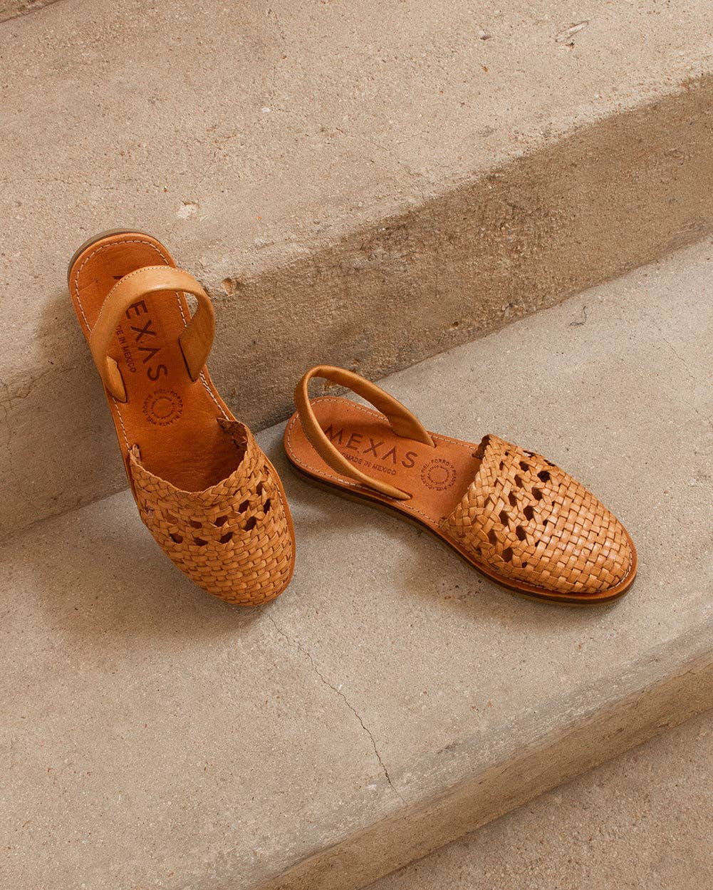 Malinche - Menorquina Sandal in Brown Leather