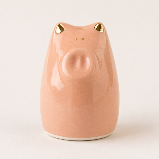Fortune Pig Amulet - Gold