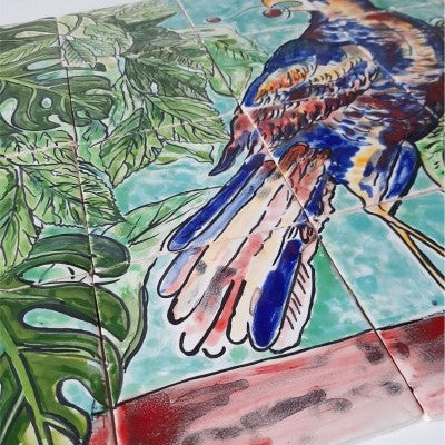 "The Parrot" Tile Mural panel