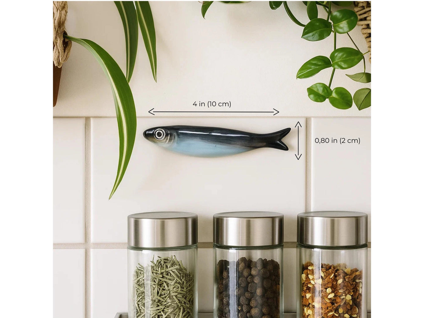 Portuguese Ceramic Sardine Wall Decor