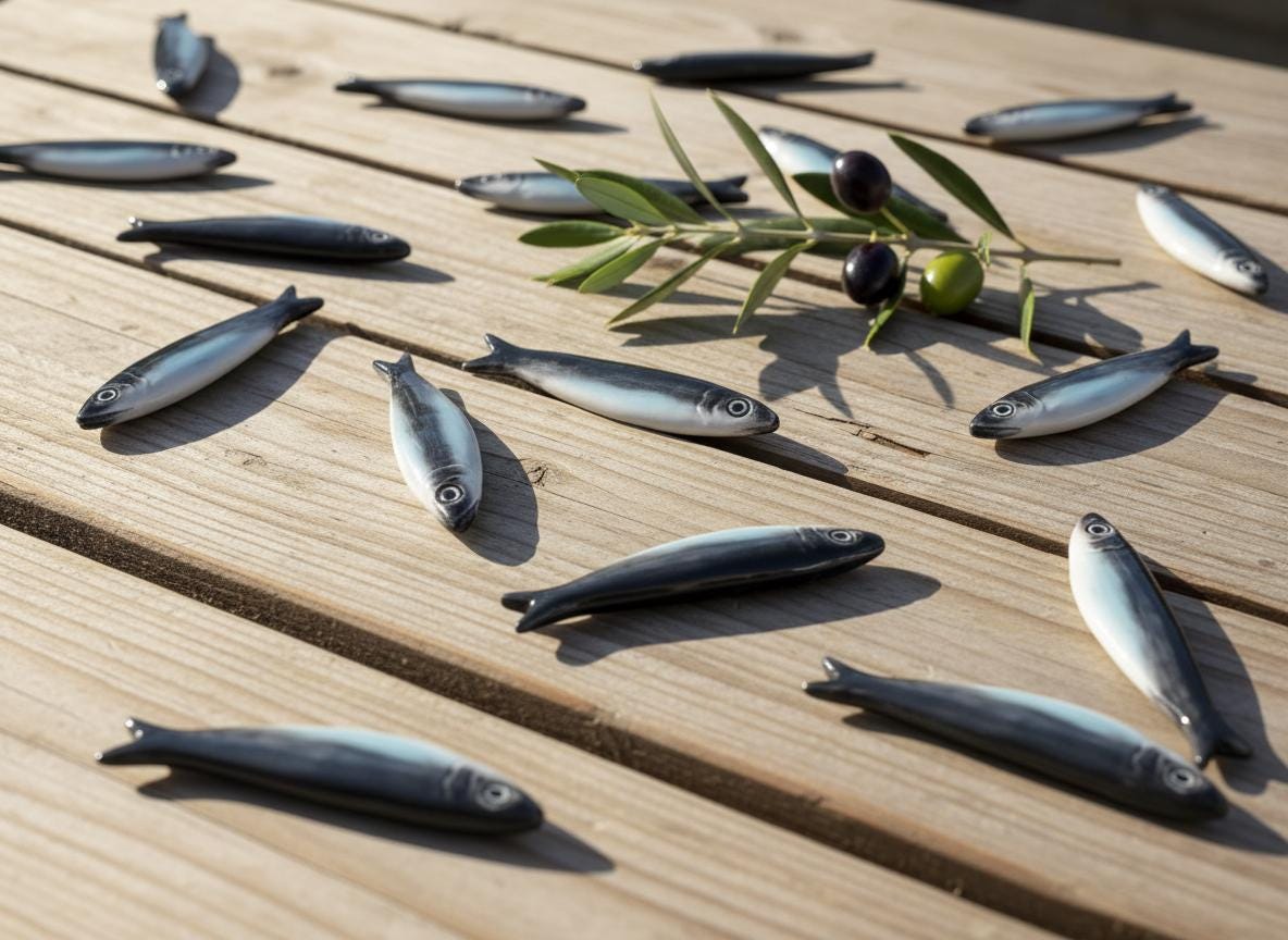 Portuguese Ceramic Sardine Wall Decor