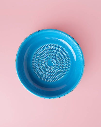 Large Ceramic Grater Plate – Azul (Includes Gift Spoon) - NEW