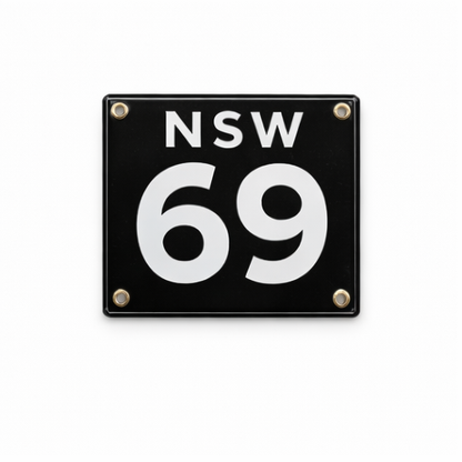 Enamel vehicle plates - Custom & Bespoke