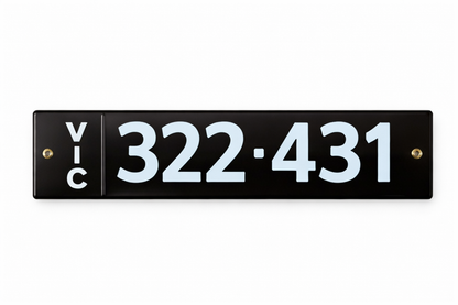 Enamel vehicle plates - Custom & Bespoke