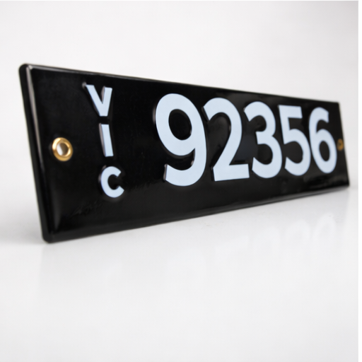 Enamel vehicle plates - Custom & Bespoke