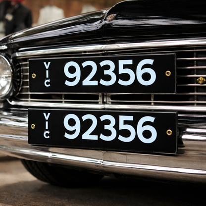 Enamel vehicle plates - Custom & Bespoke