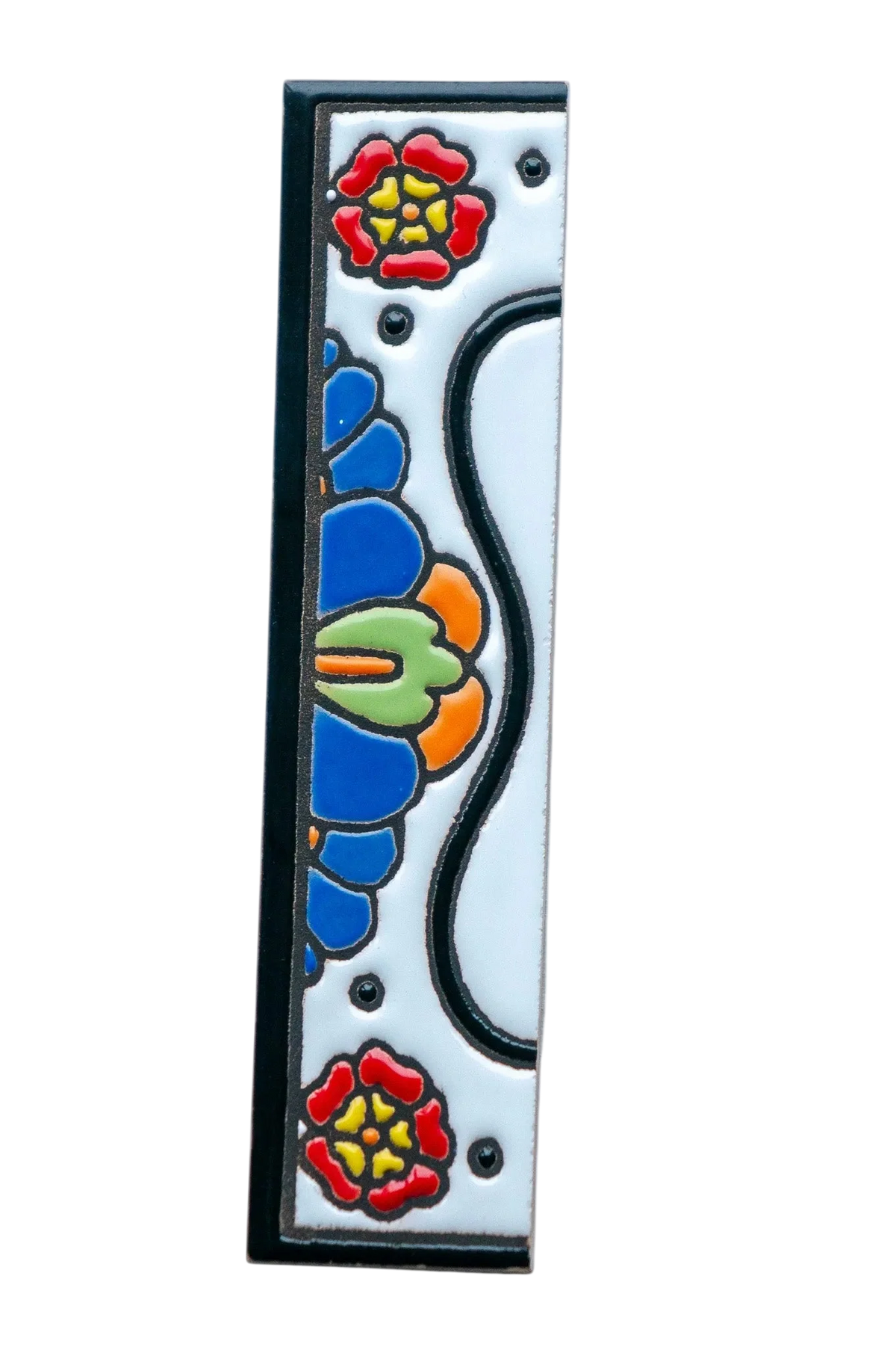 Mexican Floral Ceramic House Number & Letter Tile