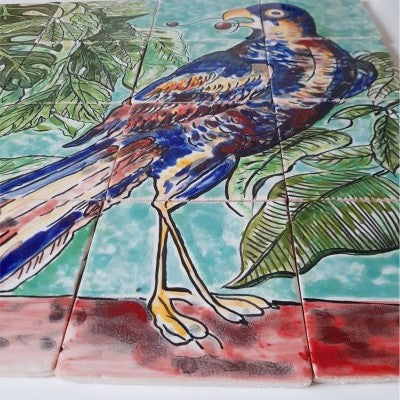 "The Parrot" Tile Mural panel