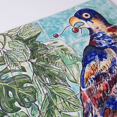 "The Parrot" Tile Mural panel