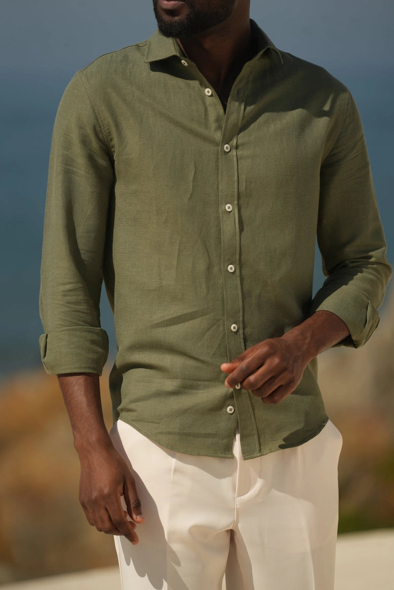 Linen Shirt Khaki