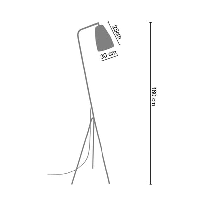 Red Metal articulated lamp