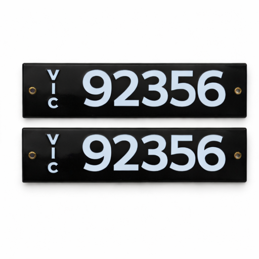 Enamel vehicle plates - Custom & Bespoke
