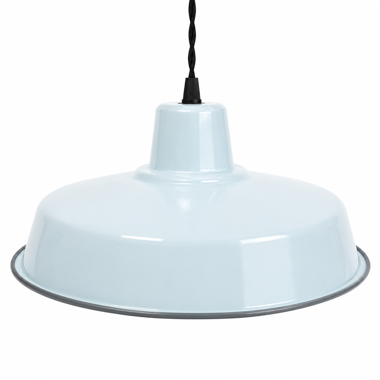 Enamelled Industrial Pendant Light