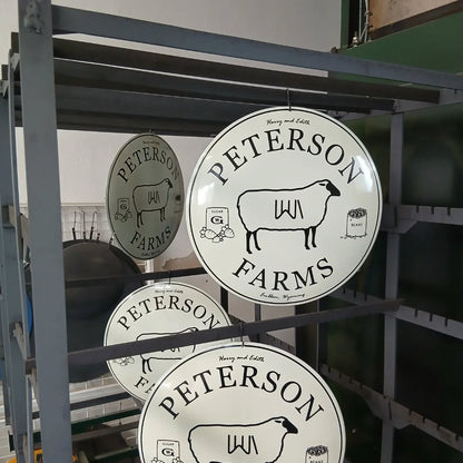 Enamelled Plaques and Signs - Round (Custom Order)