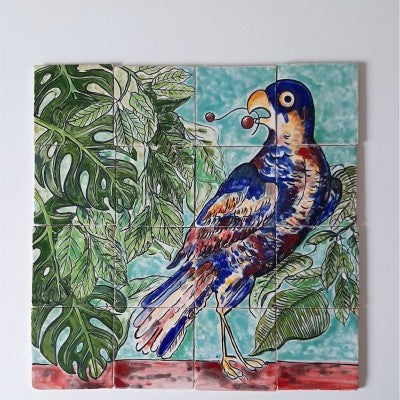 "The Parrot" Tile Mural panel