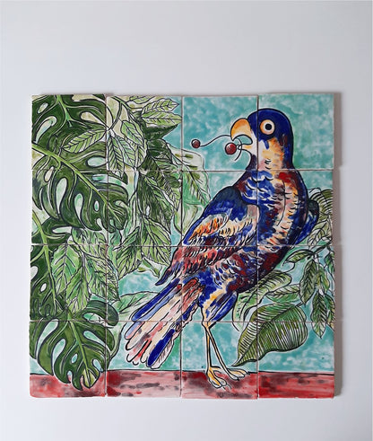"The Parrot" Tile Mural panel