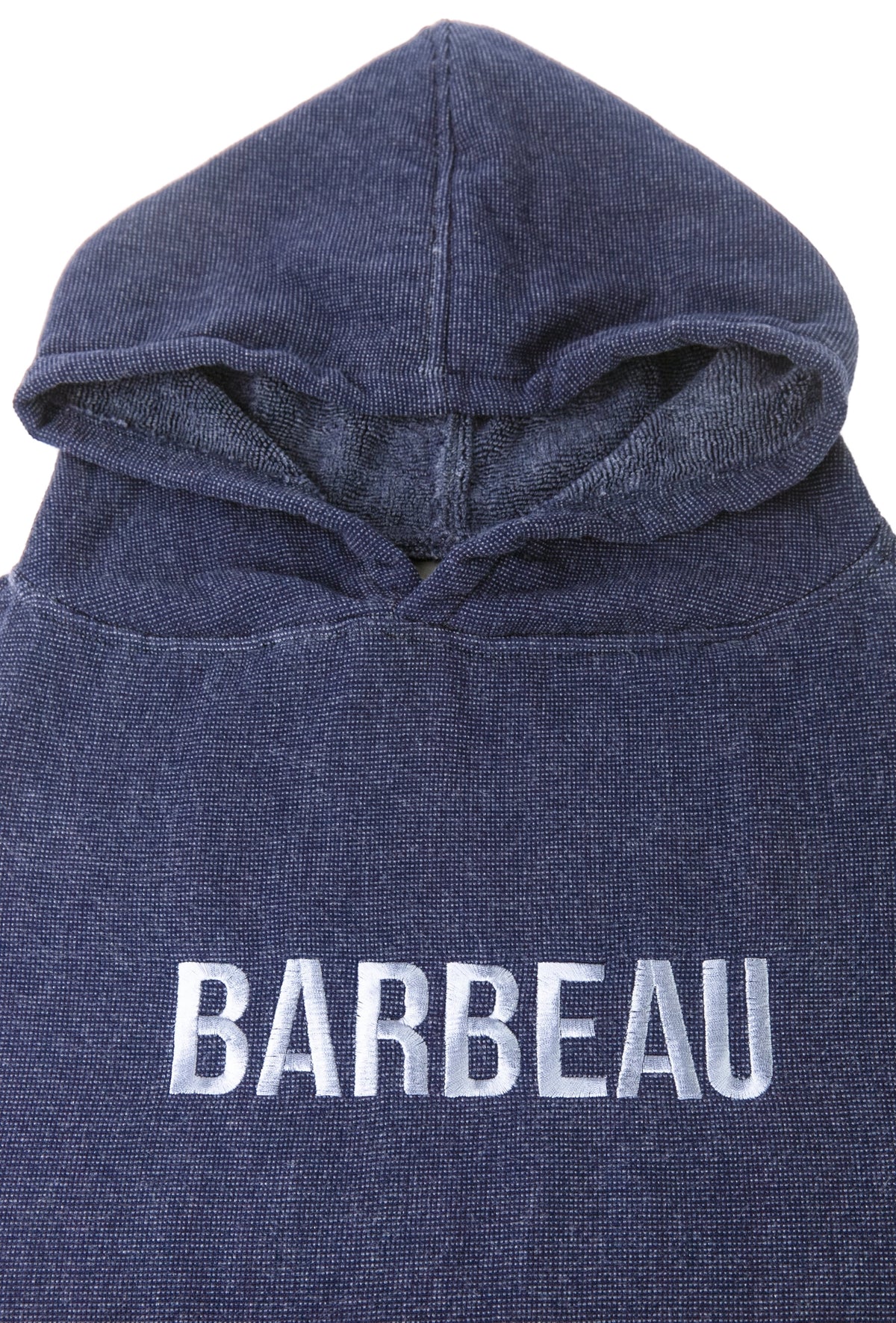 Barbeau Navy hooded beach changing poncho