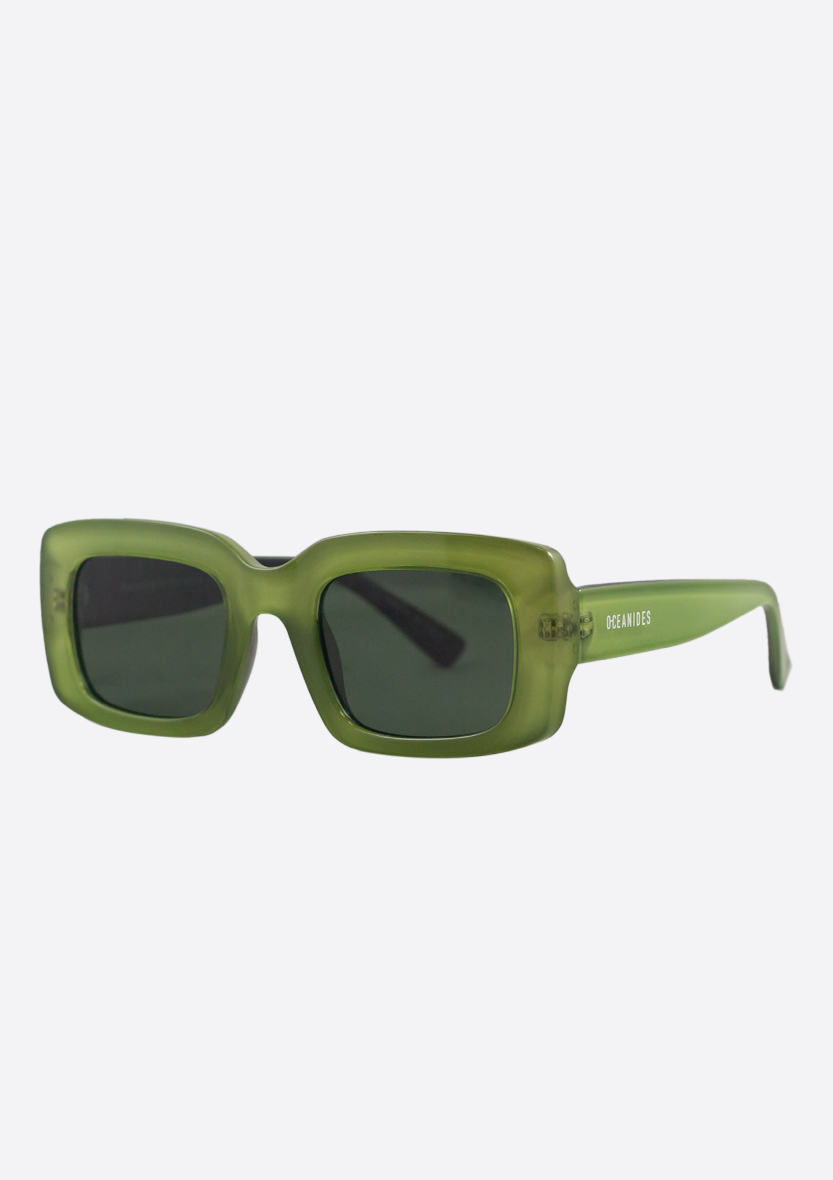 Sunglasses (Polarized) - Ida Crystal Green Black