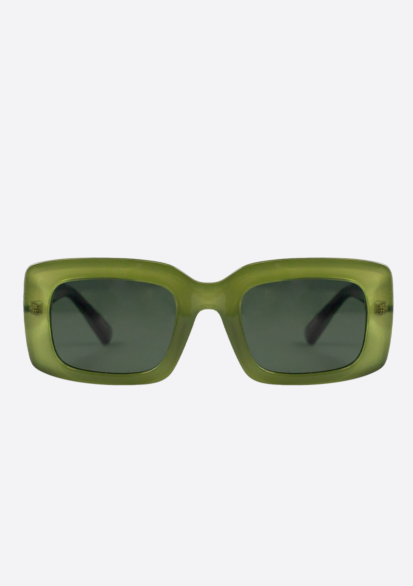 Sunglasses (Polarized) - Ida Crystal Green Black