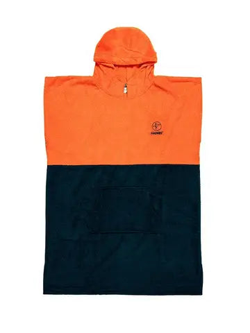 Hadner Horizon Orange hooded beach changing poncho