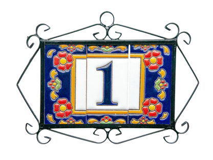 Marbella Ceramic House Number & Letter Tile