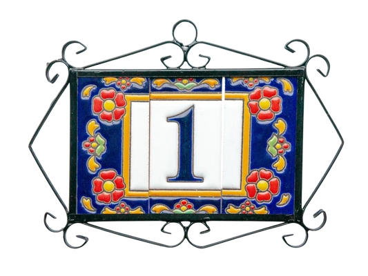 Marbella Ceramic House Number & Letter Tile