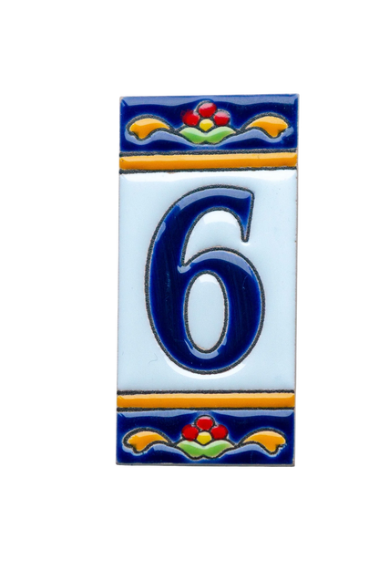 Marbella Ceramic House Number & Letter Tile