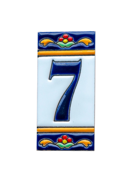 Marbella Ceramic House Number & Letter Tile