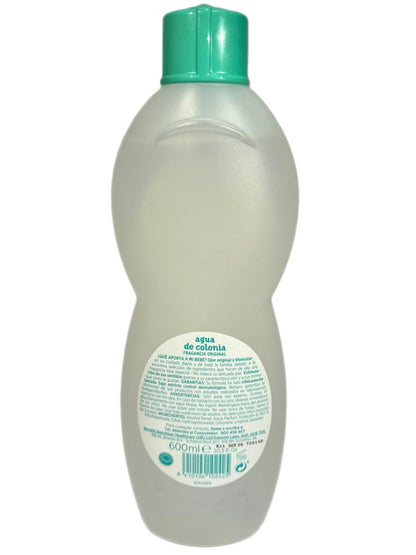 Back label of Nenuco Original Spanish Cologne 600ml