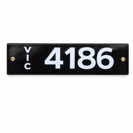 Enamel vehicle plates - Custom & Bespoke