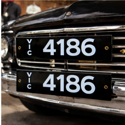 Enamel vehicle plates - Custom & Bespoke