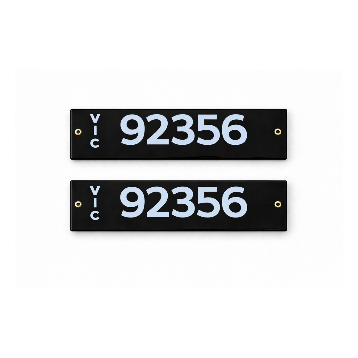 Enamel vehicle plates - Custom & Bespoke