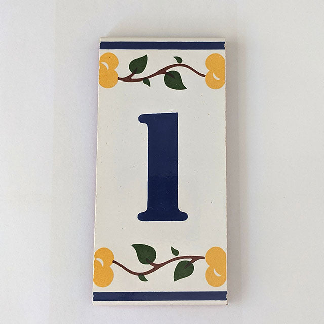 Ceramic Number Tiles "Luso" | Iberica - Pretty things from Portugal