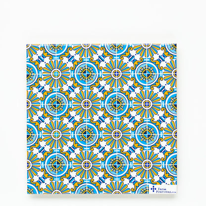 Ceramic coaster 15cm - Azulejo 07 | Coasters | Iberica - Pretty things from Portugal