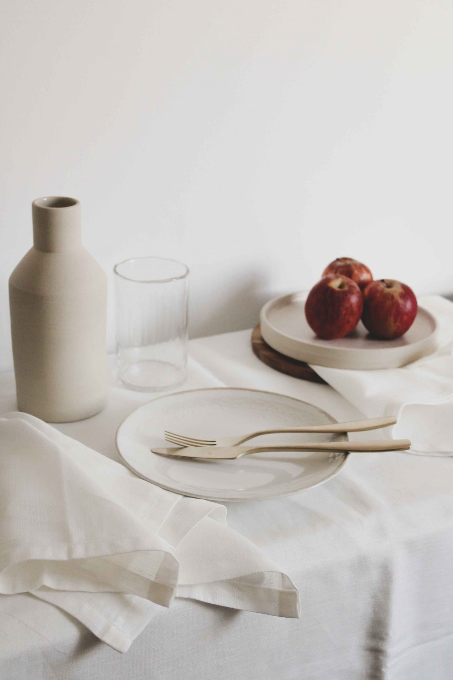 White linen tablecloth | Table Linens | Iberica - Pretty things from Portugal
